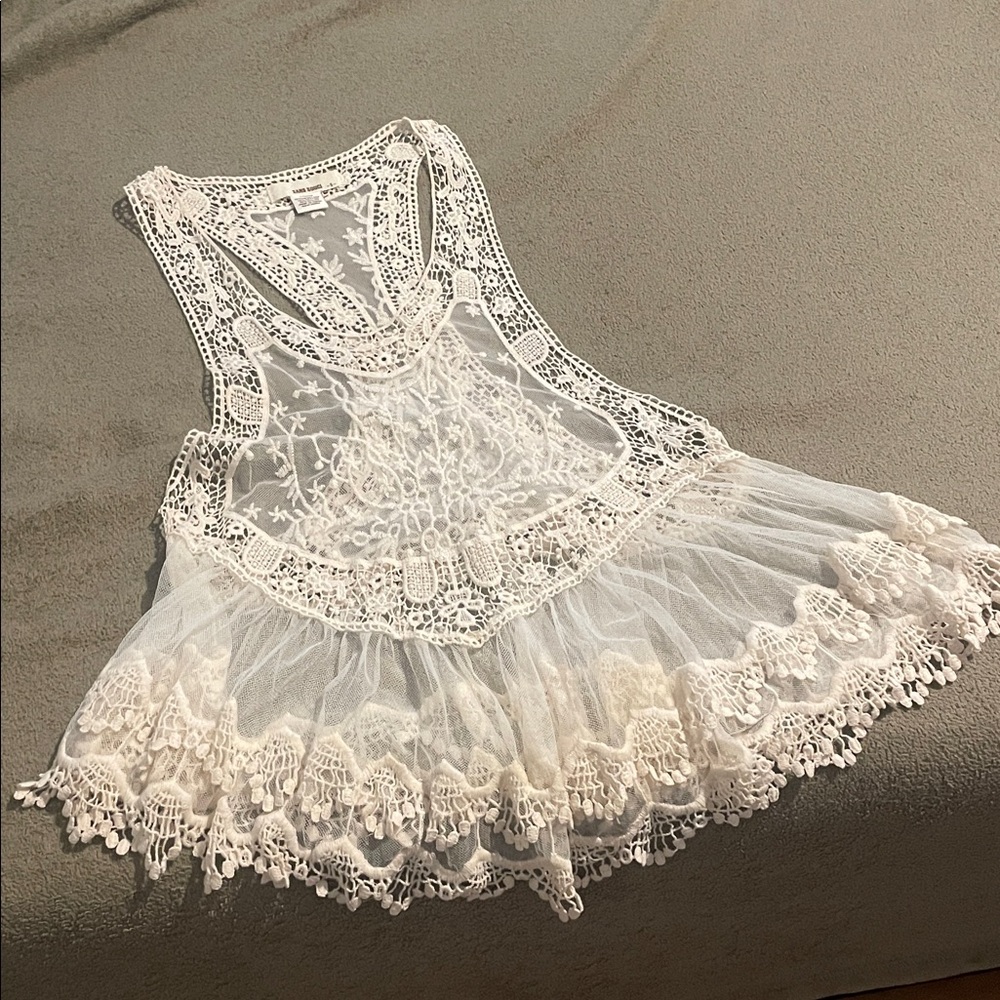 Lace Crochet Tank Top